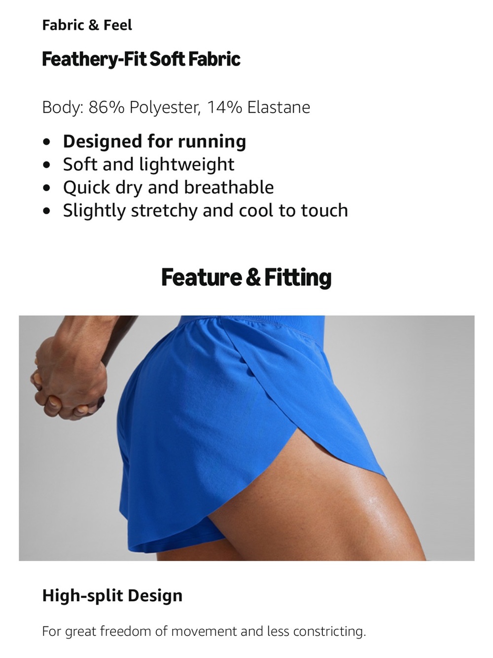 CRZ YOGA High Waisted Split Running Shorts for Women 3" - Picture 8 of 14